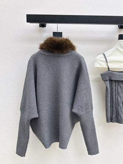 Miu NEW  knit tank top cardigan