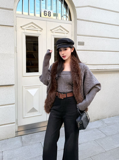 Miu NEW  knit tank top cardigan