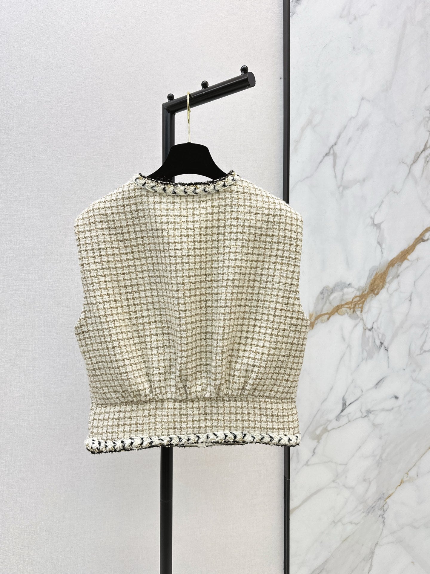 Chan NEW woven tweed vest