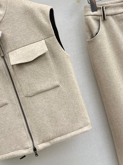 Brun NEW woolen vest