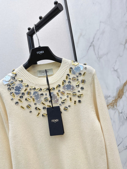 Fend NEW Beaded sweater