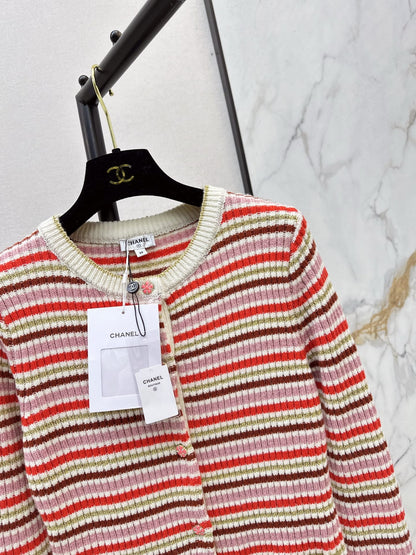 Chan NEW striped knit cardigan