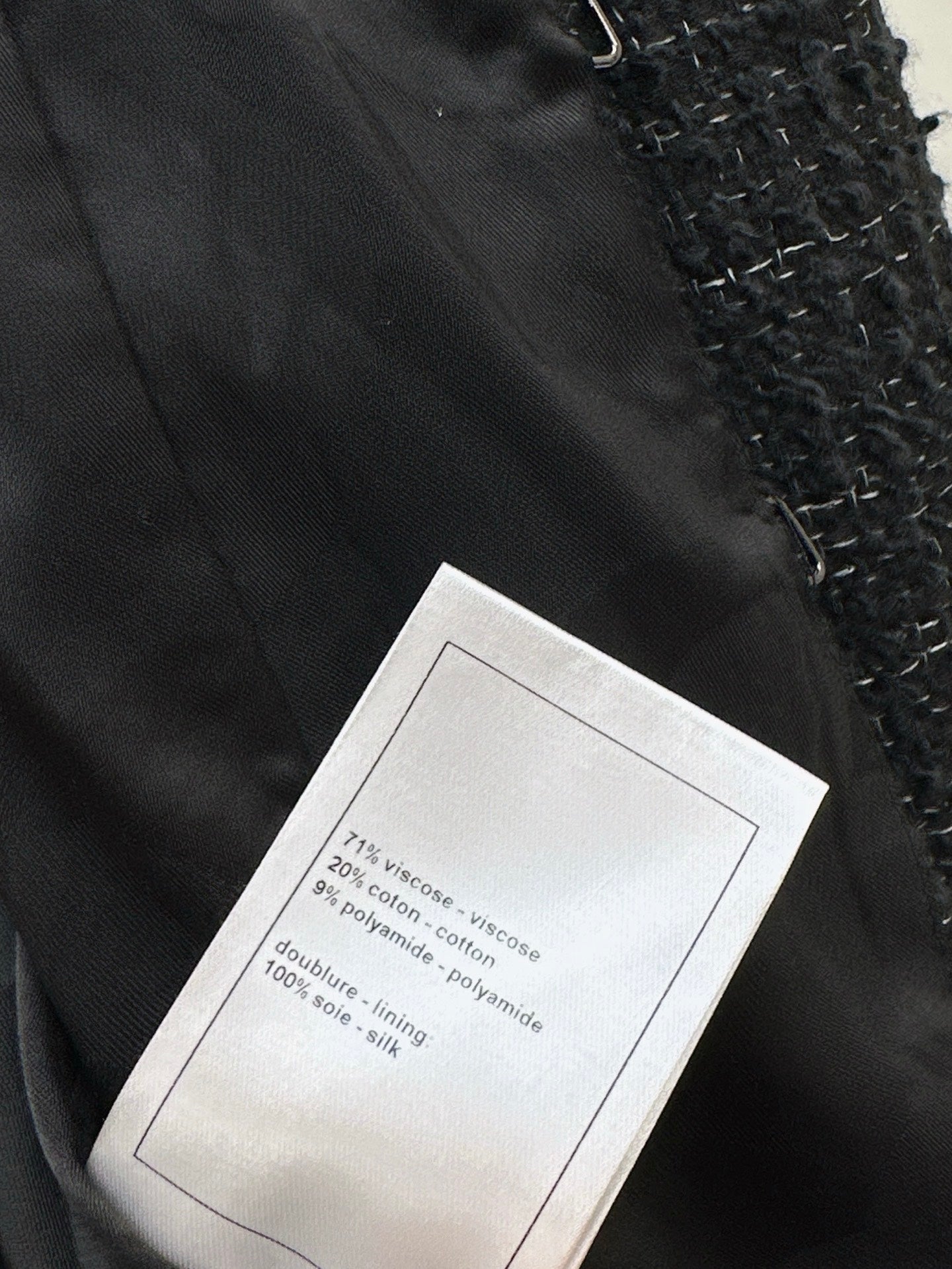 Chan NEW beading tweed jacket