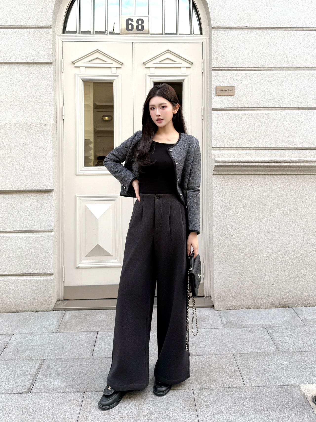 Brun NEW lined straight  pants