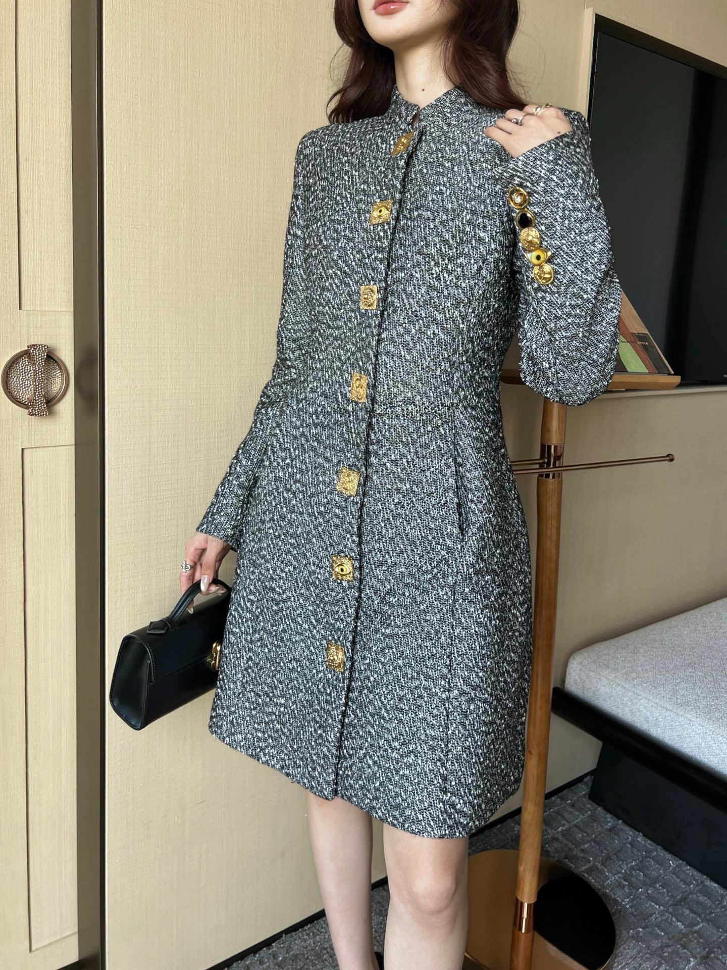 Schl NEW woven long jacket