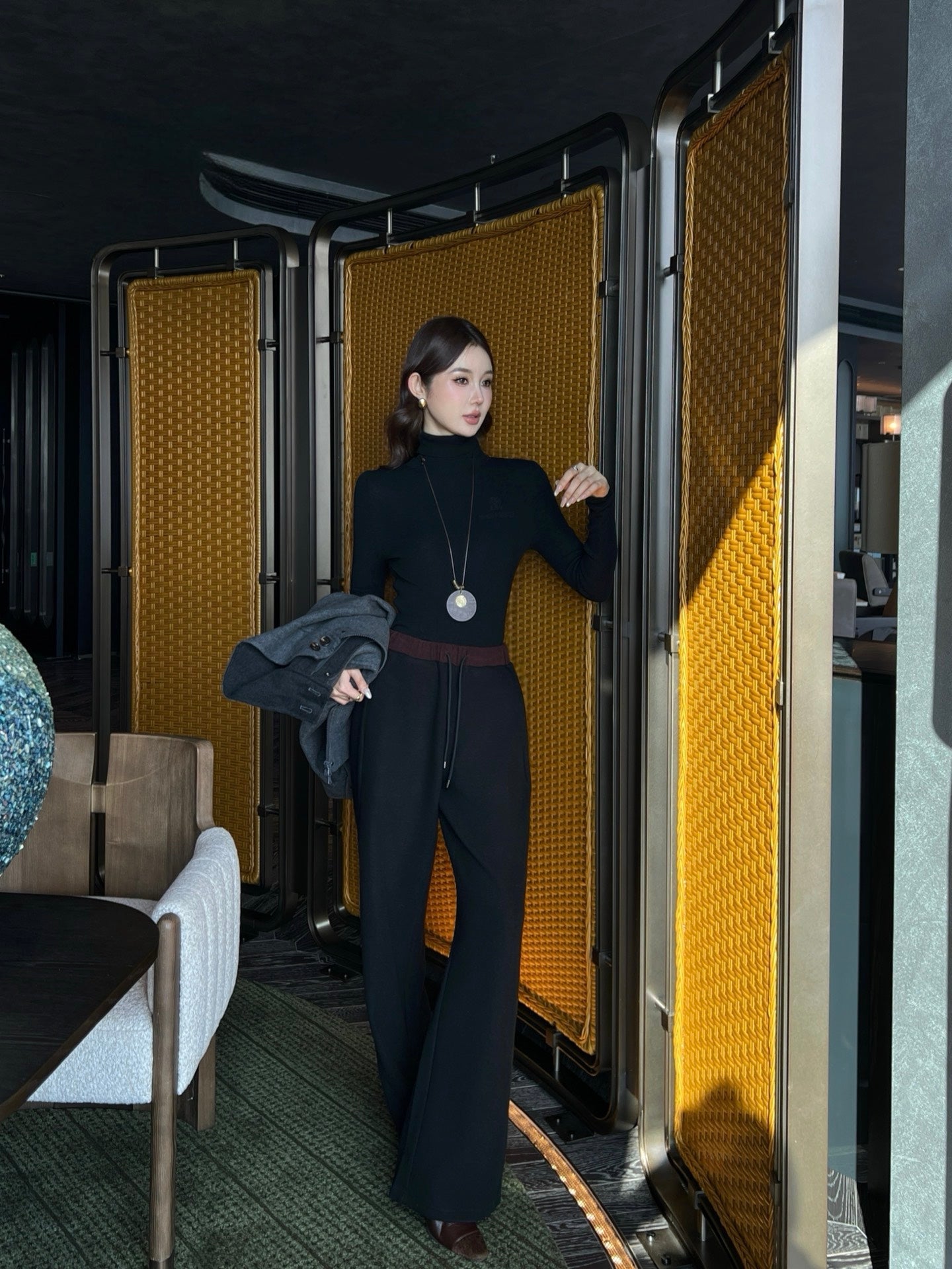 Brun NEW Wool turtleneck base layer