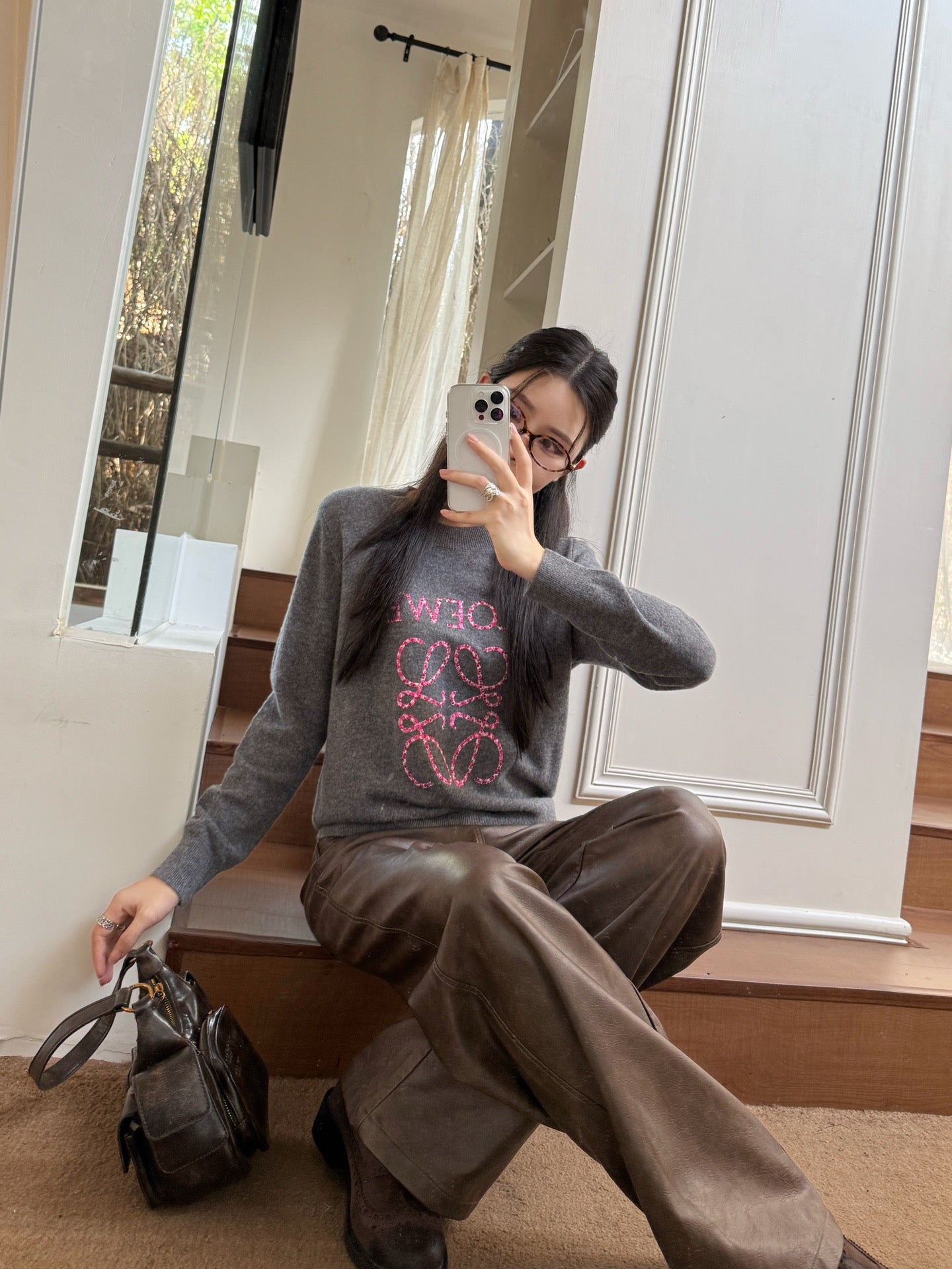 Loe NEW Embroidered sweater