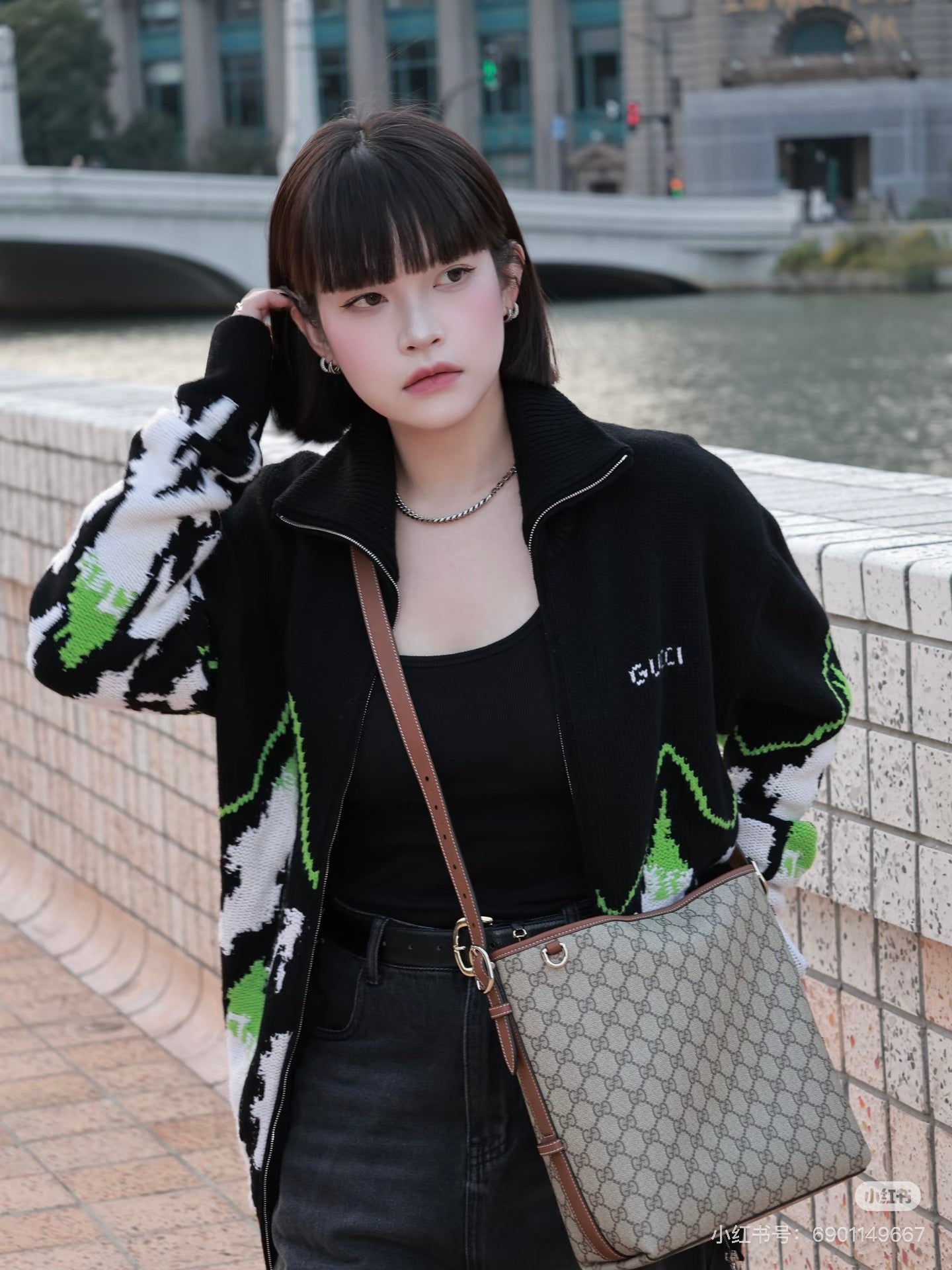 Guc NEW Jacquard cardigan jacket