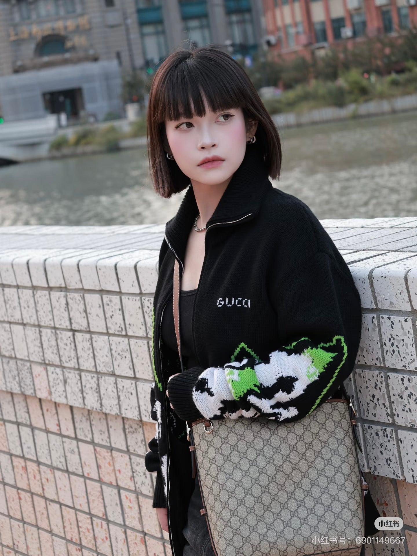 Guc NEW Jacquard cardigan jacket