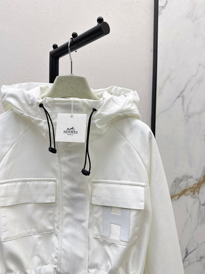 Herm NEW Hooded trench coat