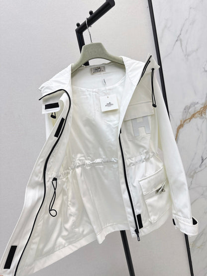 Herm NEW Hooded trench coat