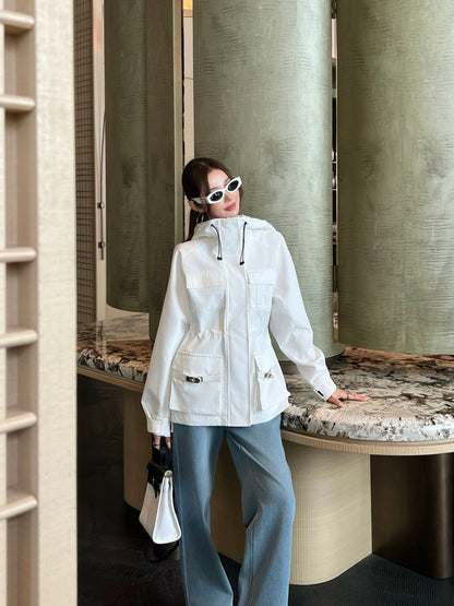 Herm NEW Hooded trench coat