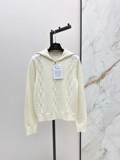 Chan NEW zip knitted sweater