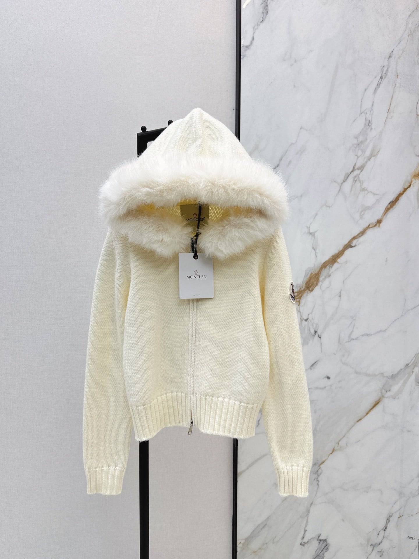 Monc NEW Detachable hooded knit jacket
