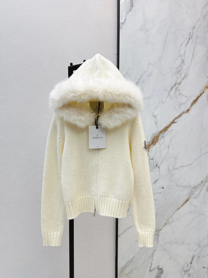 Monc NEW Detachable hooded knit jacket