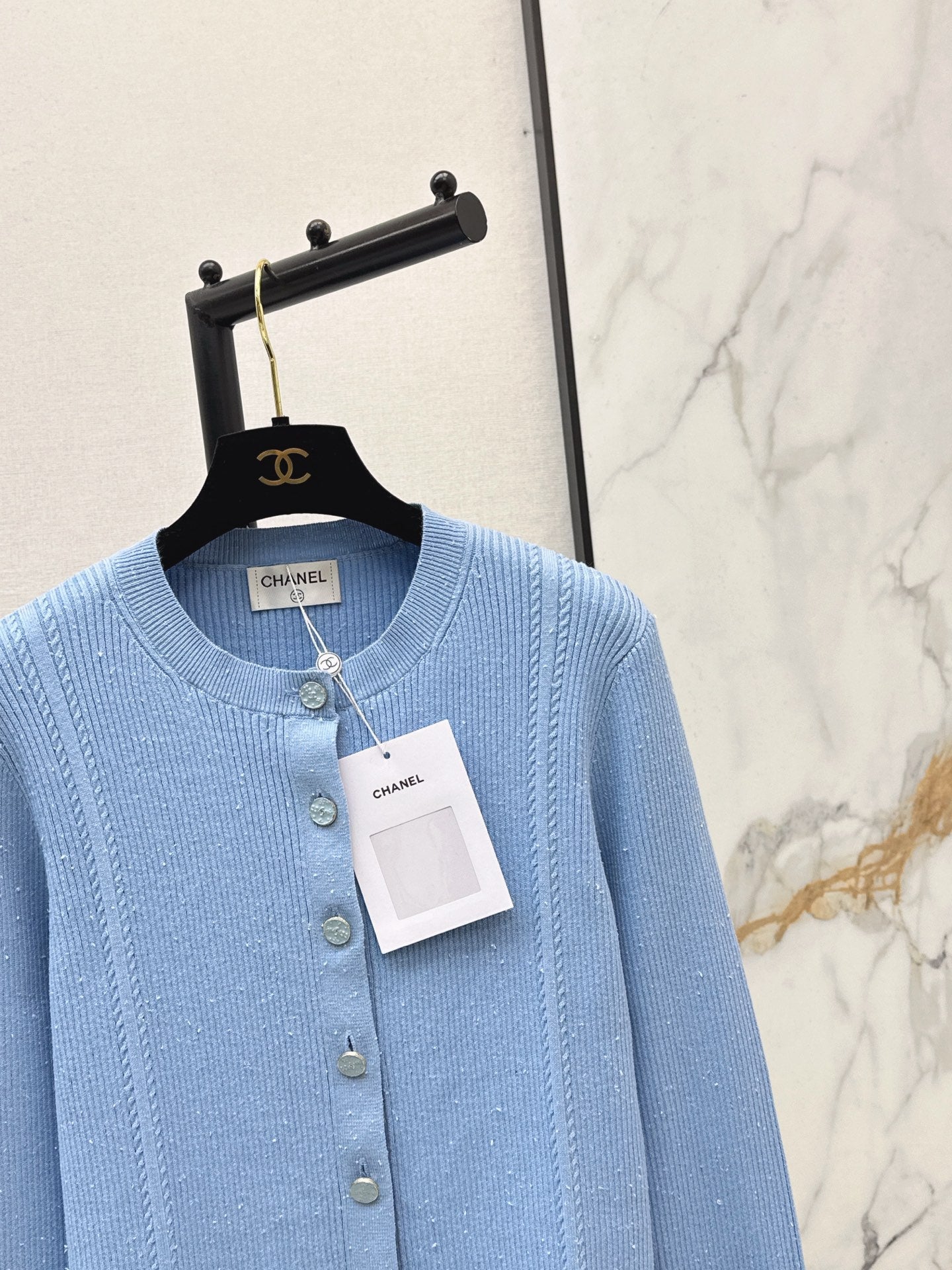 Chan NEW Jacquard knit cardigan