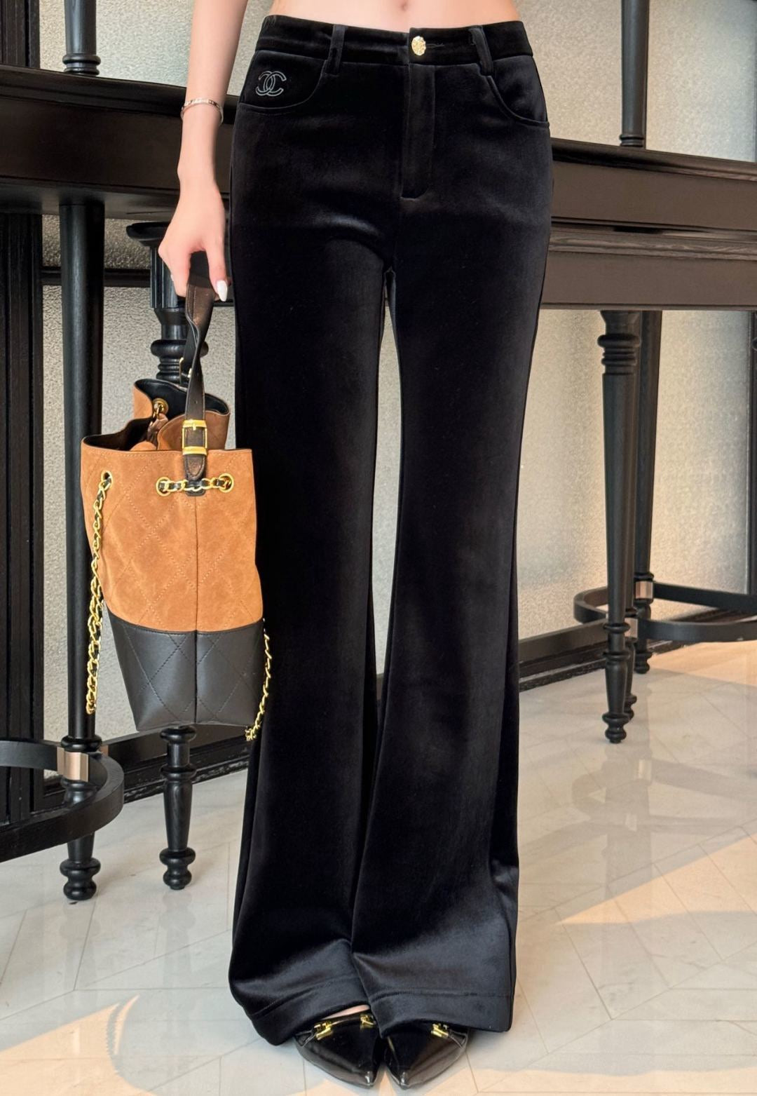 Chan NEW Velvet flared pants