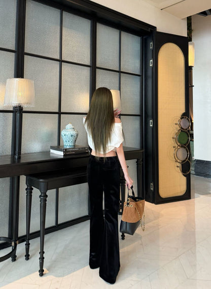 Chan NEW Velvet flared pants