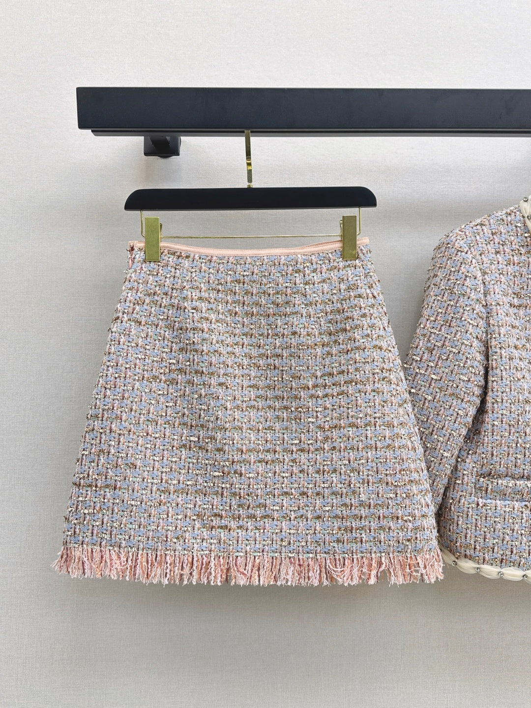 Va1en NEW woven Jacket + Skirt Set