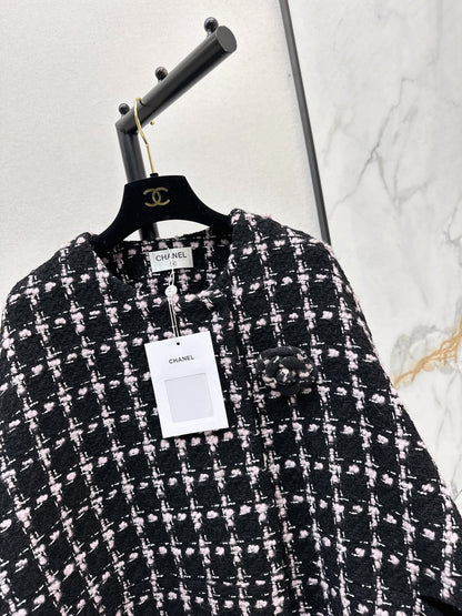 Chan NEW plaid cape coat