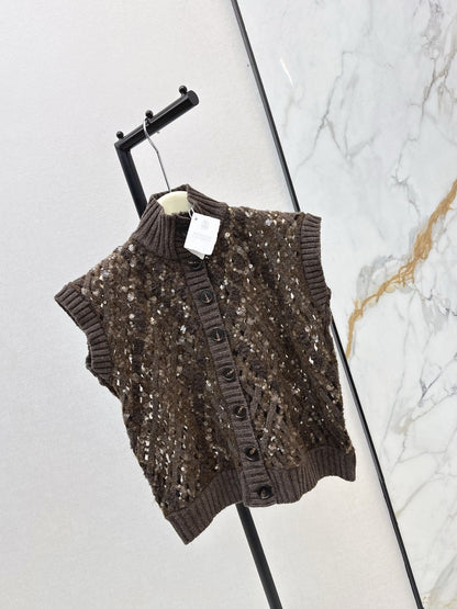 Brun NEW sequined vest