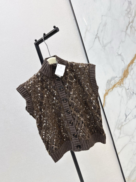 Brun NEW sequined vest