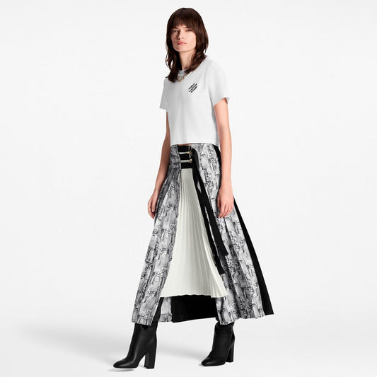 Louis NEW Printed pleated skirt