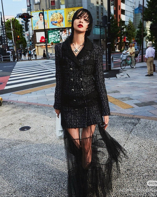 Chan NEW Jacquard tweed jacket