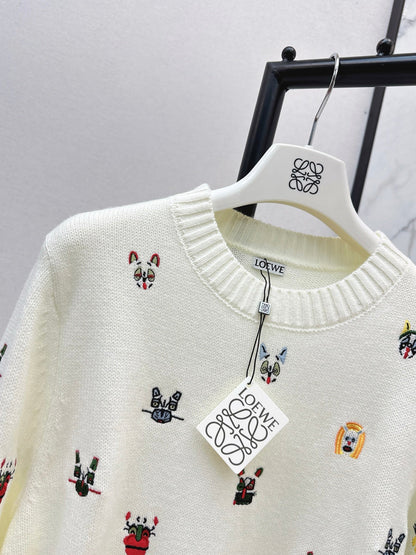 Loe NEW embroidered sweater