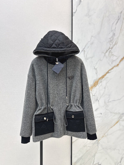 Pra NEW Hooded woolen jacket