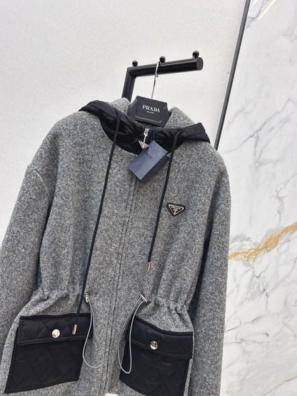 Pra NEW Hooded woolen jacket