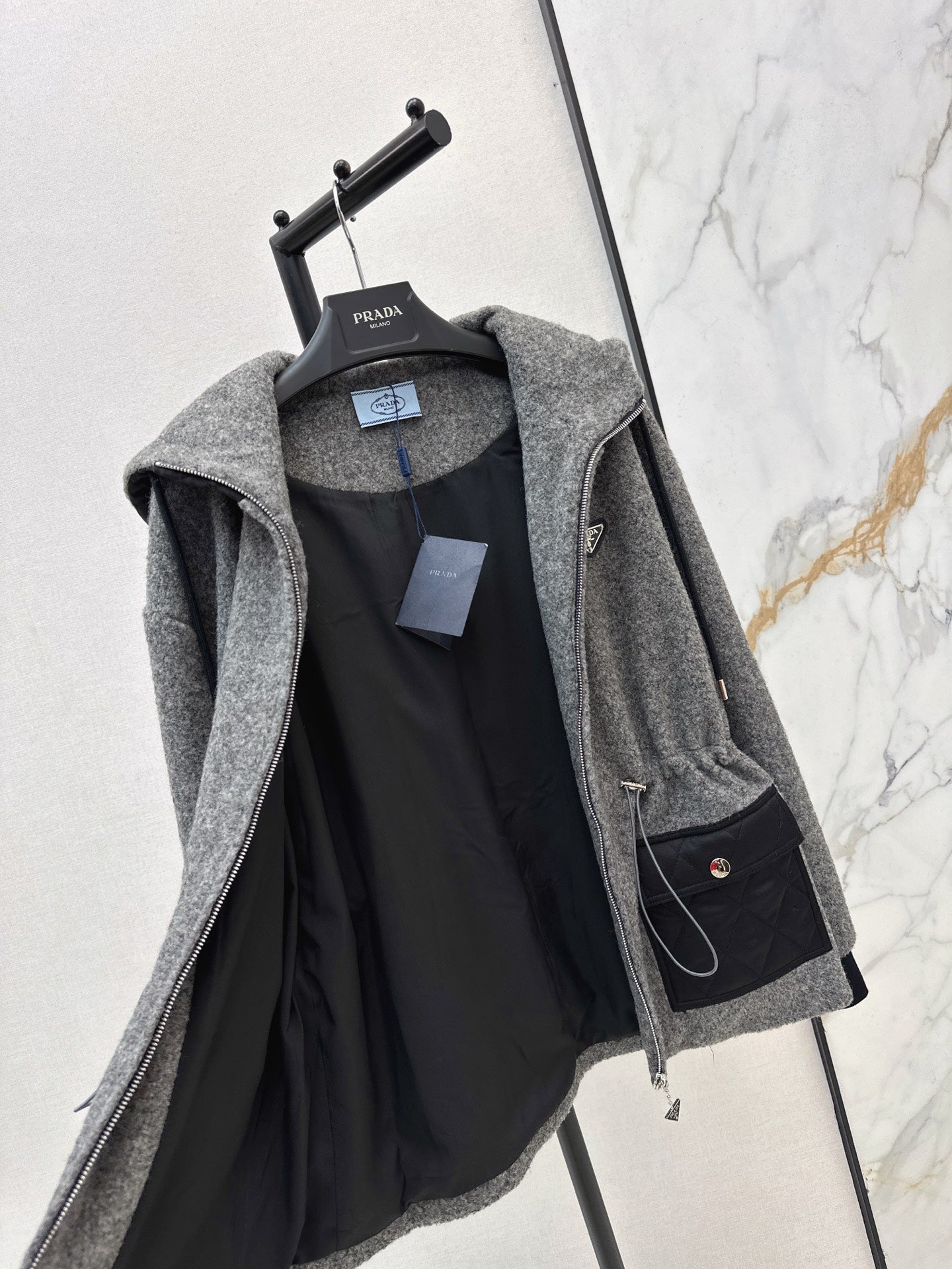 Pra NEW Hooded woolen jacket