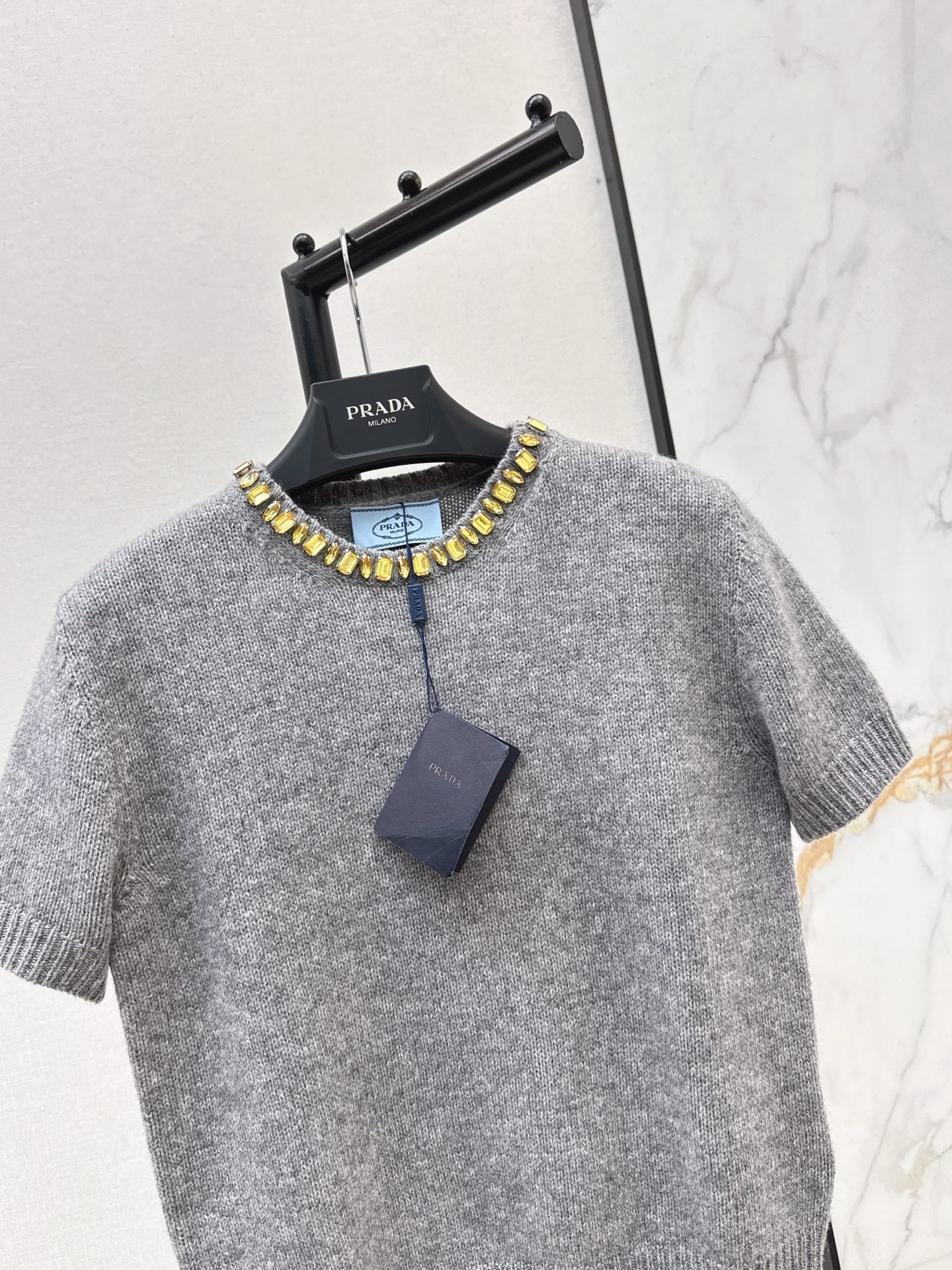 Pra NEW Cashmere short-sleeved sweater