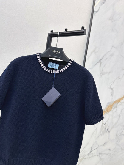 Pra NEW Cashmere short-sleeved sweater