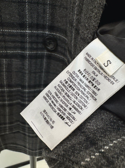 Bur NEW plaid cape coat