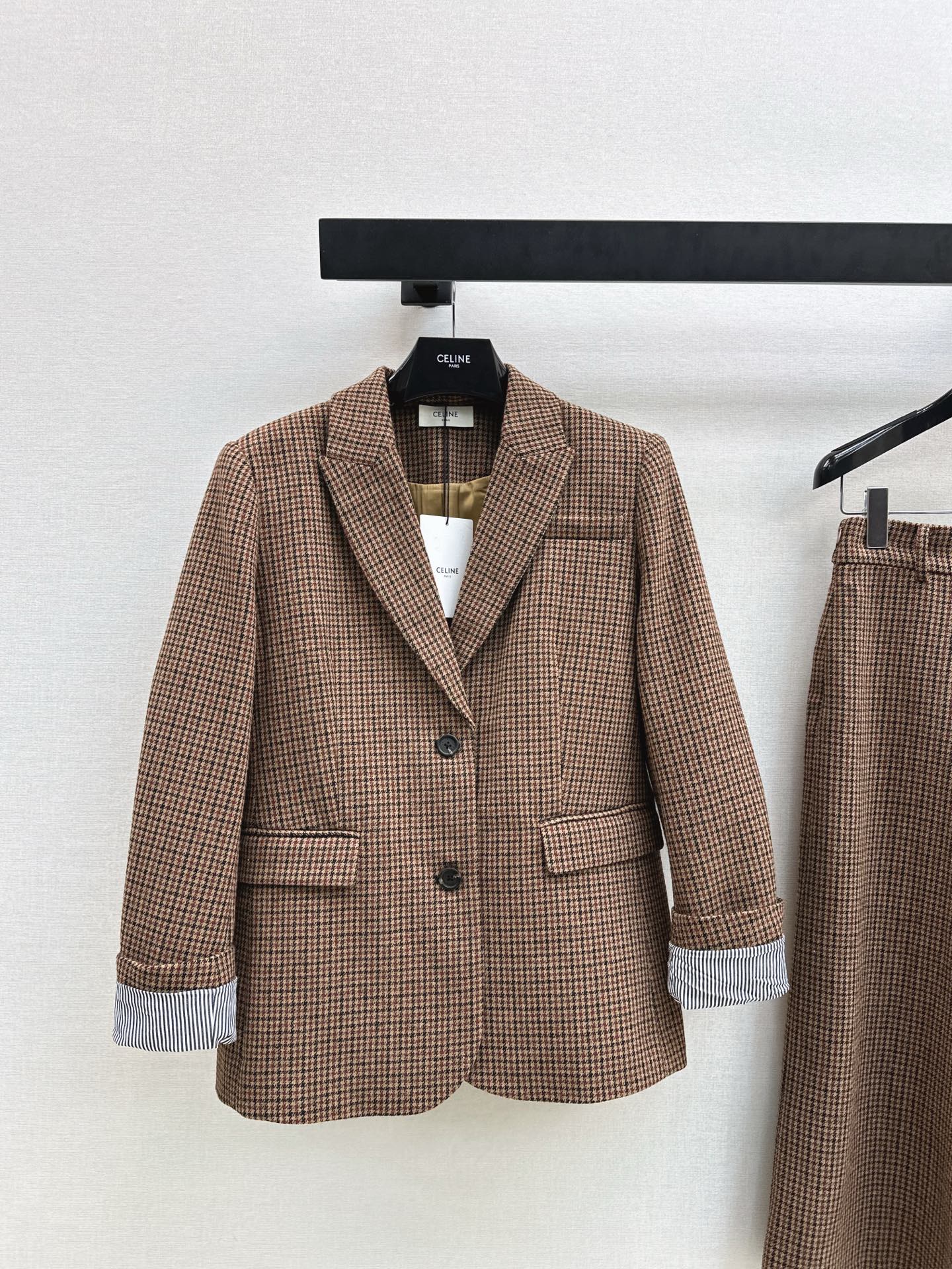 Ce1i NEW plaid blazer