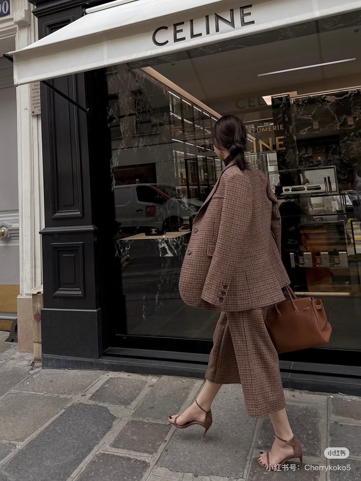 Ce1i NEW plaid blazer