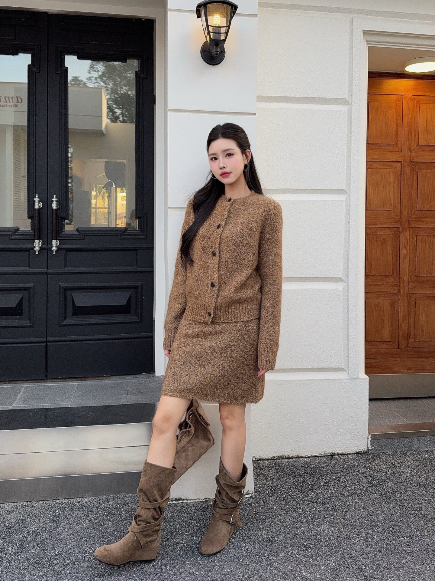 Bott NEW wool cardigan dress set