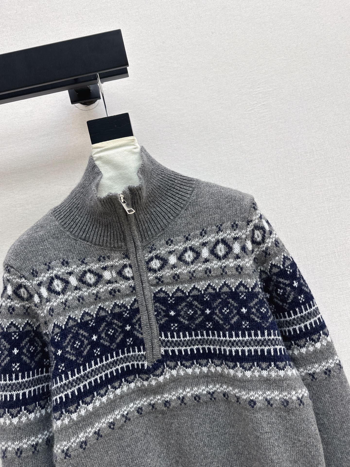 Loro NEW fair Isle zipper sweater
