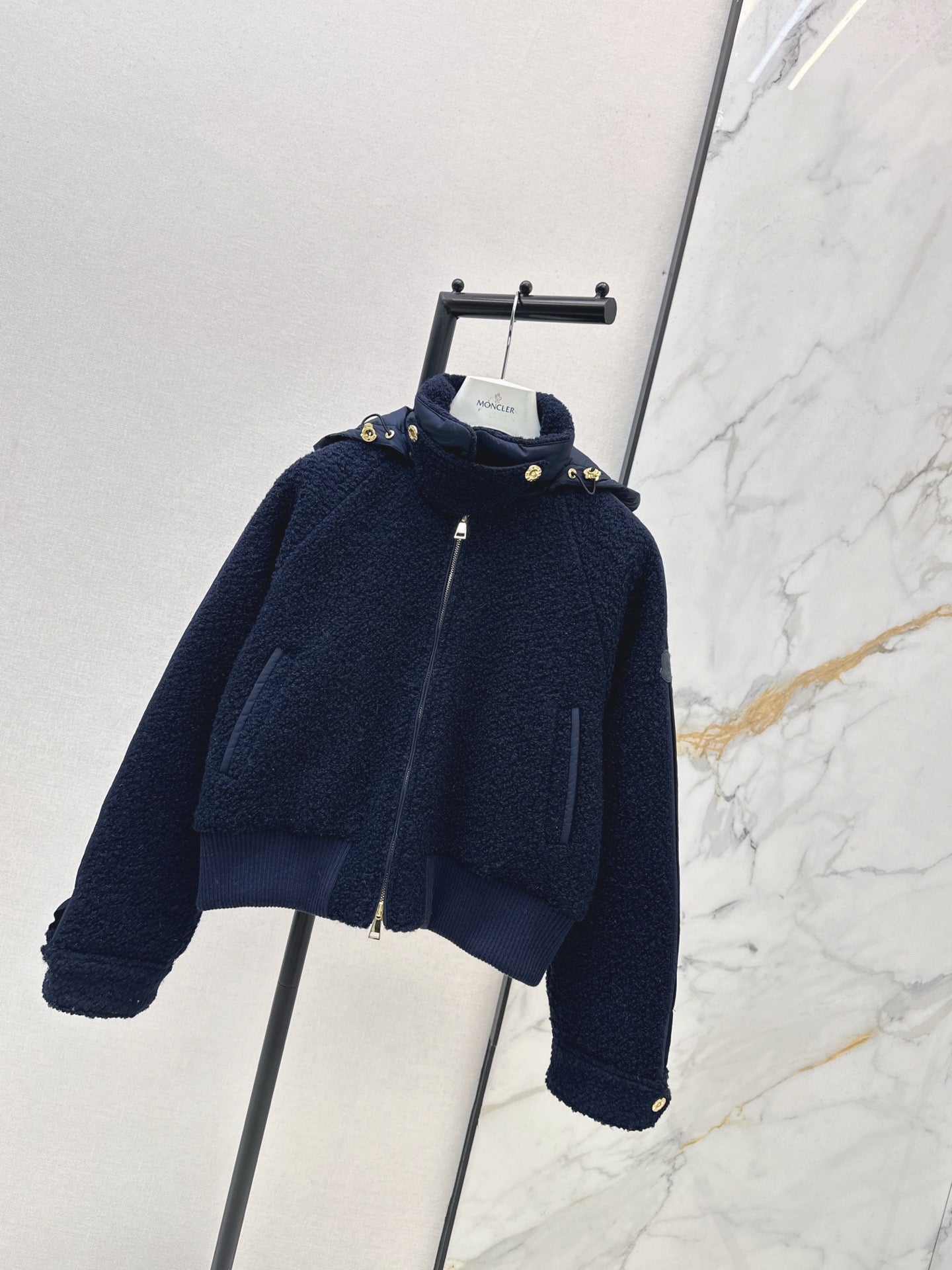 Monc NEW Hooded baseball jacket