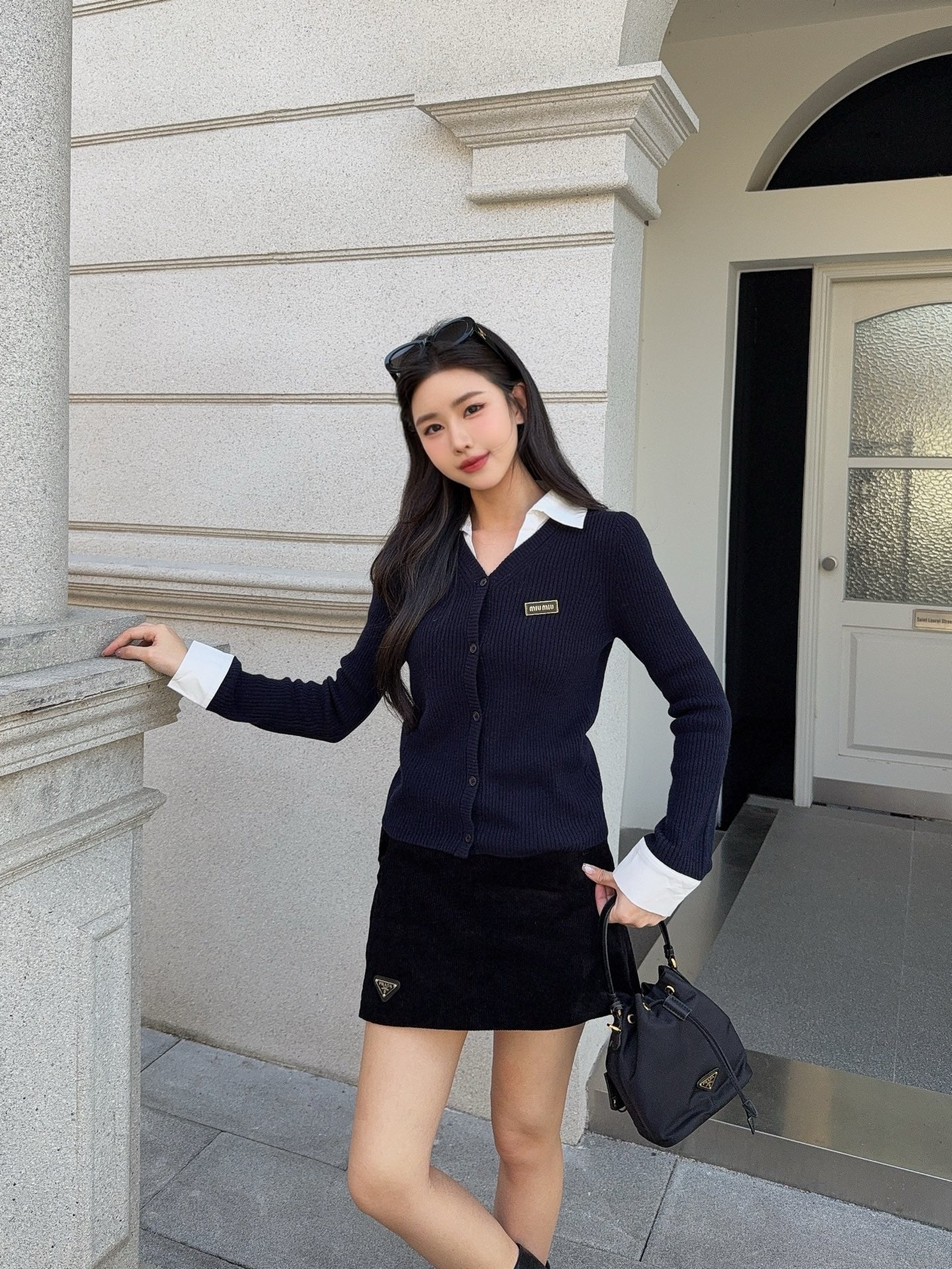 Miu NEW 2-in-1 knitwear