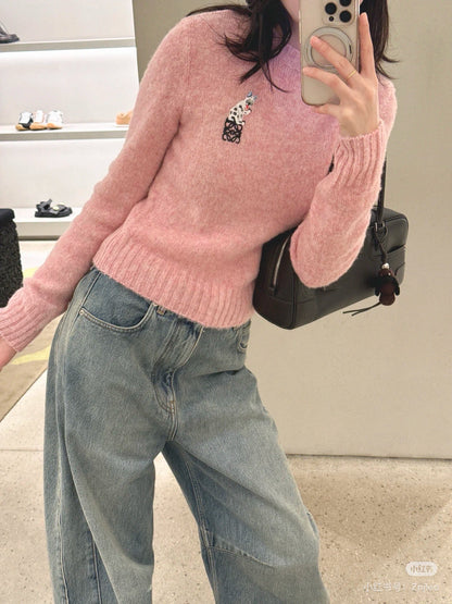 Loe NEW Embroidered sweater