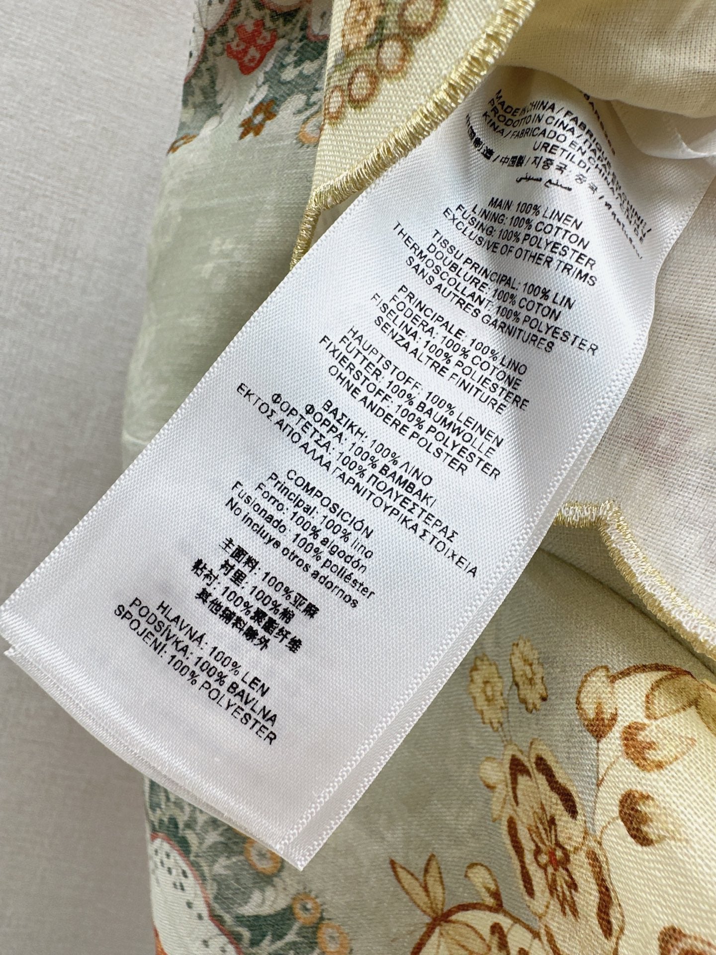 Zimm NEW flower print belted short