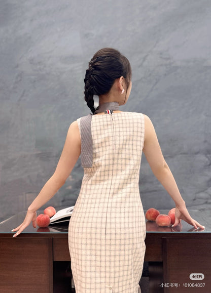 Thom NEWTweed vest dress