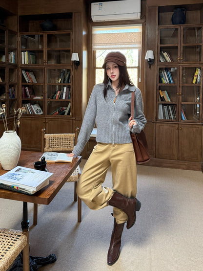 Loe NEW Zippered sweater jacket