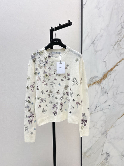 CD NEW embroidered knitwear