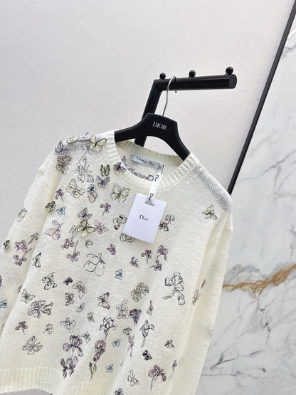 CD NEW embroidered knitwear