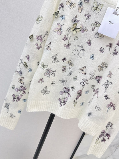 CD NEW embroidered knitwear