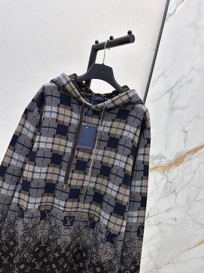 Louis NEW Hooded plaid jacket