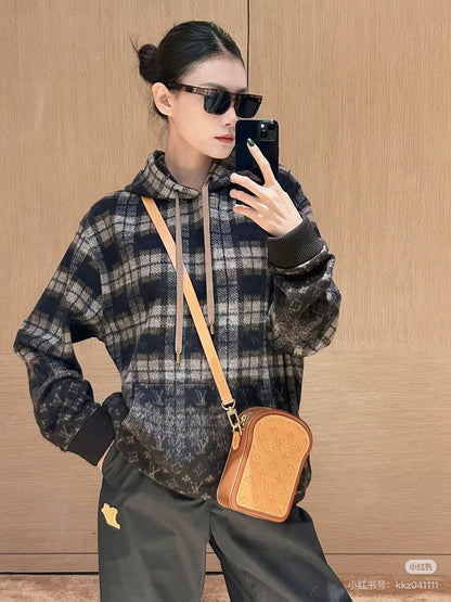 Louis NEW Hooded plaid jacket